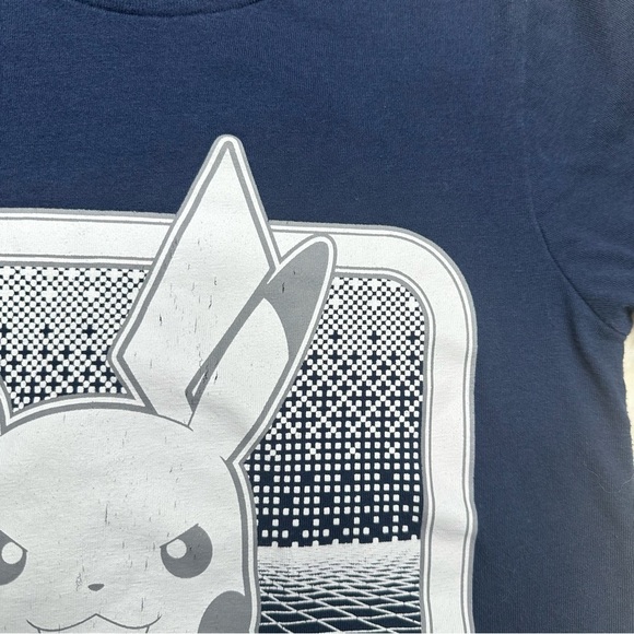 Pokémon Pikachu T-Shirt Blue & White Size 7 - Picture 4 of 16